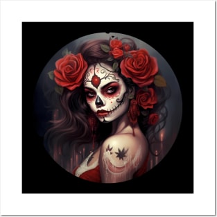 Sugar Skull Girl Posters and Art